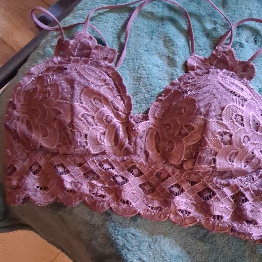 Wishlist Lace Bralette in Dusty Rose